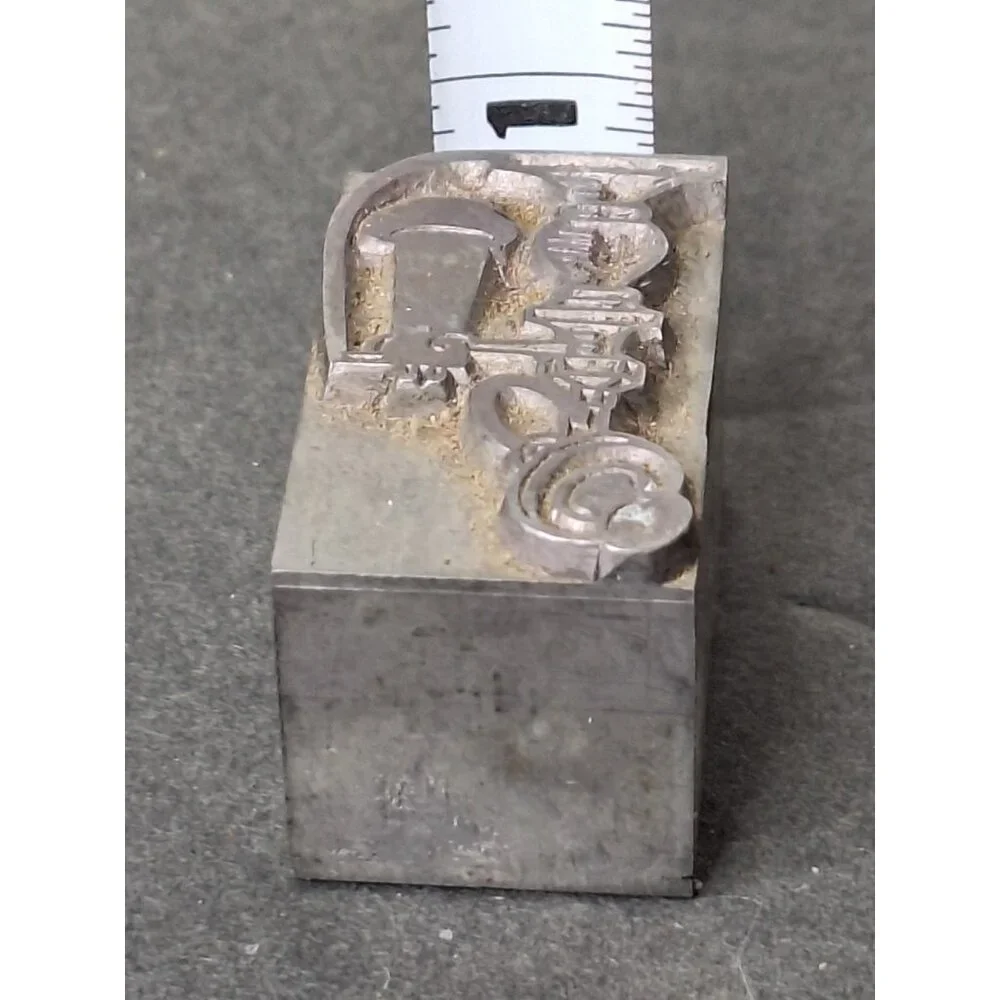 Vintage Letterpress Printing Block Old school Phone - Picture 5 of 6